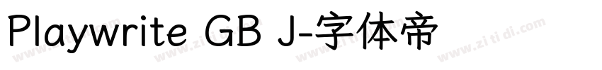 Playwrite GB J字体转换